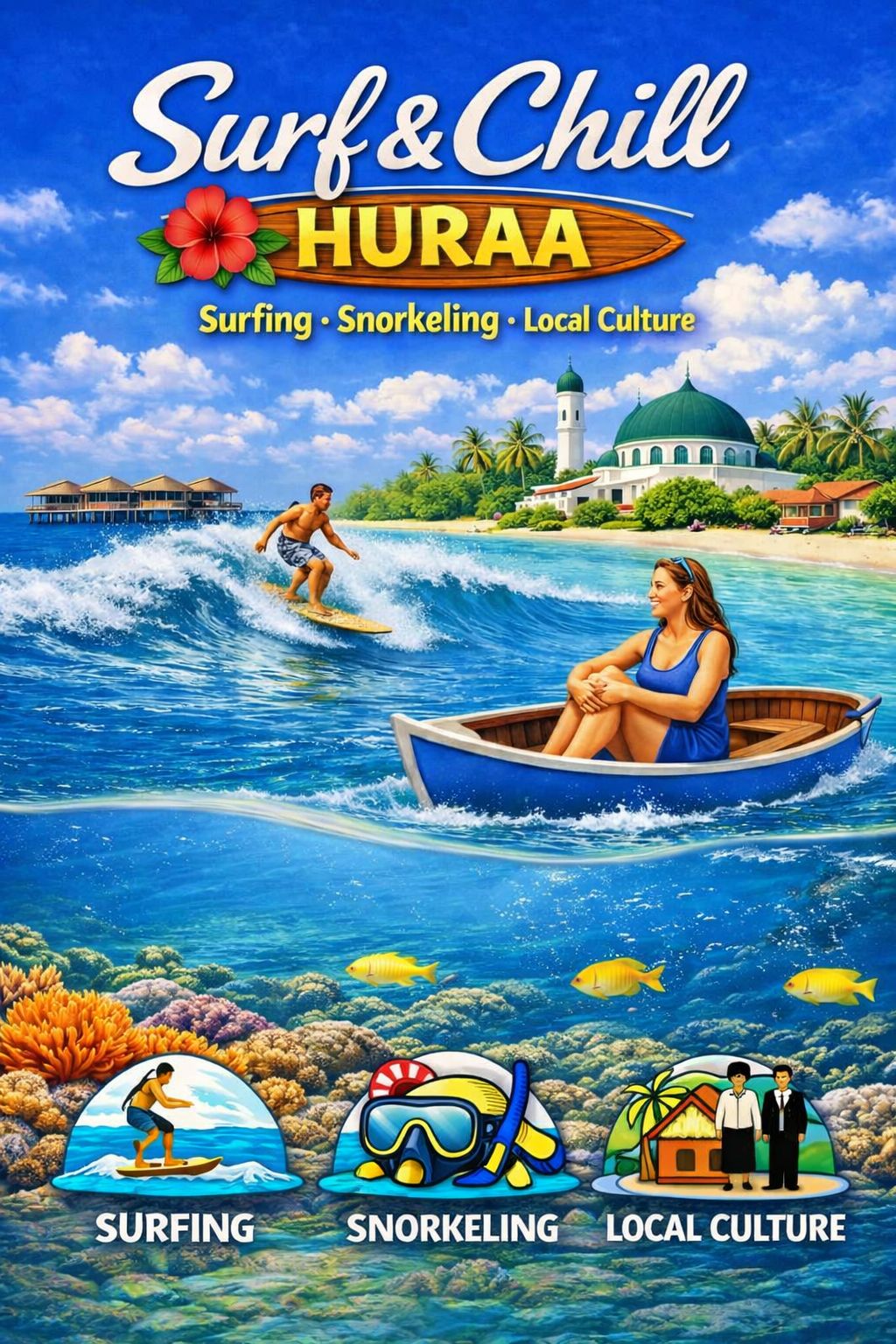 Surf & Chill – 5 Nights & 6 Days on Huraa Island