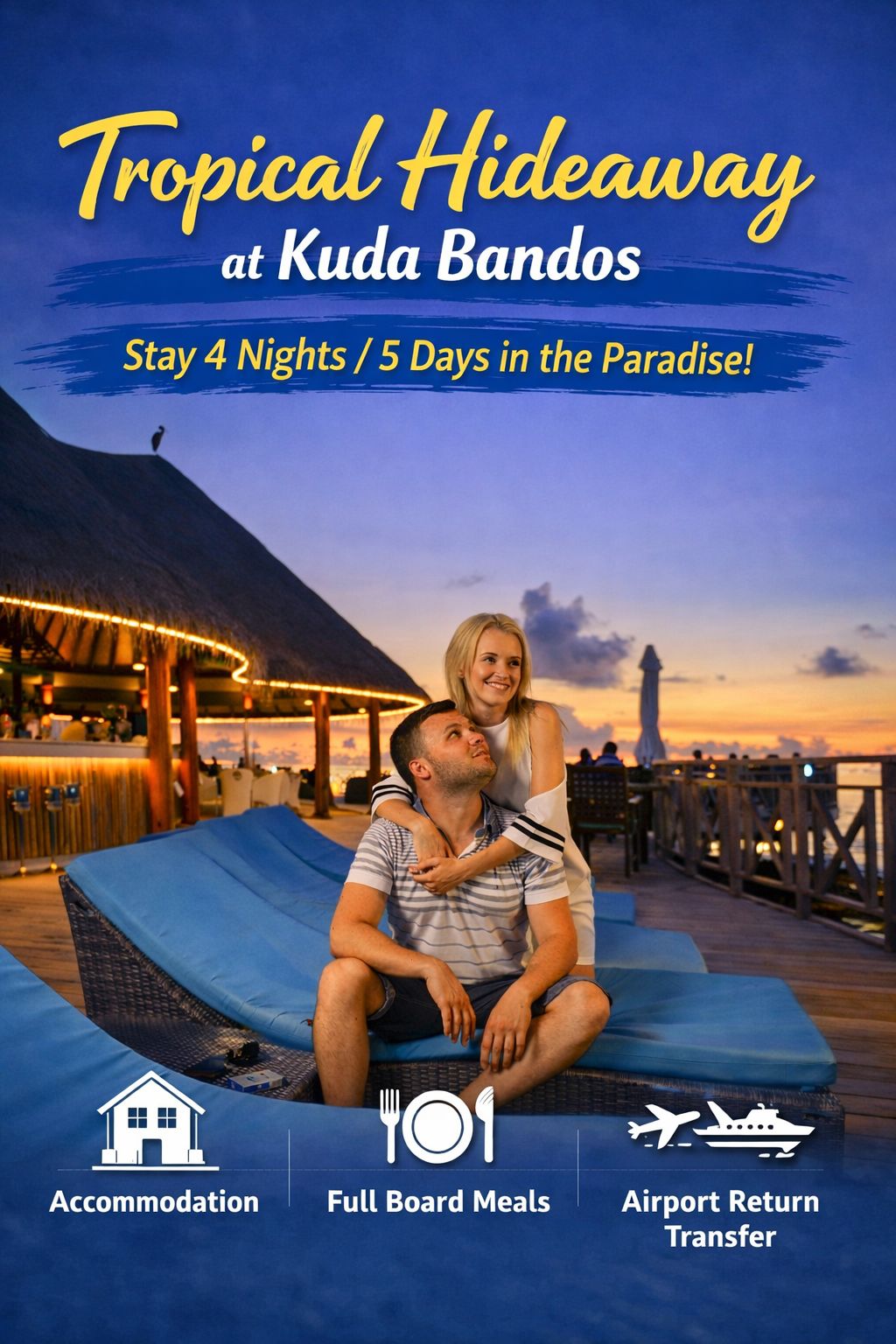 Tropical Hideaway at Kuda Bandos – 4 Nights / 5 Days
