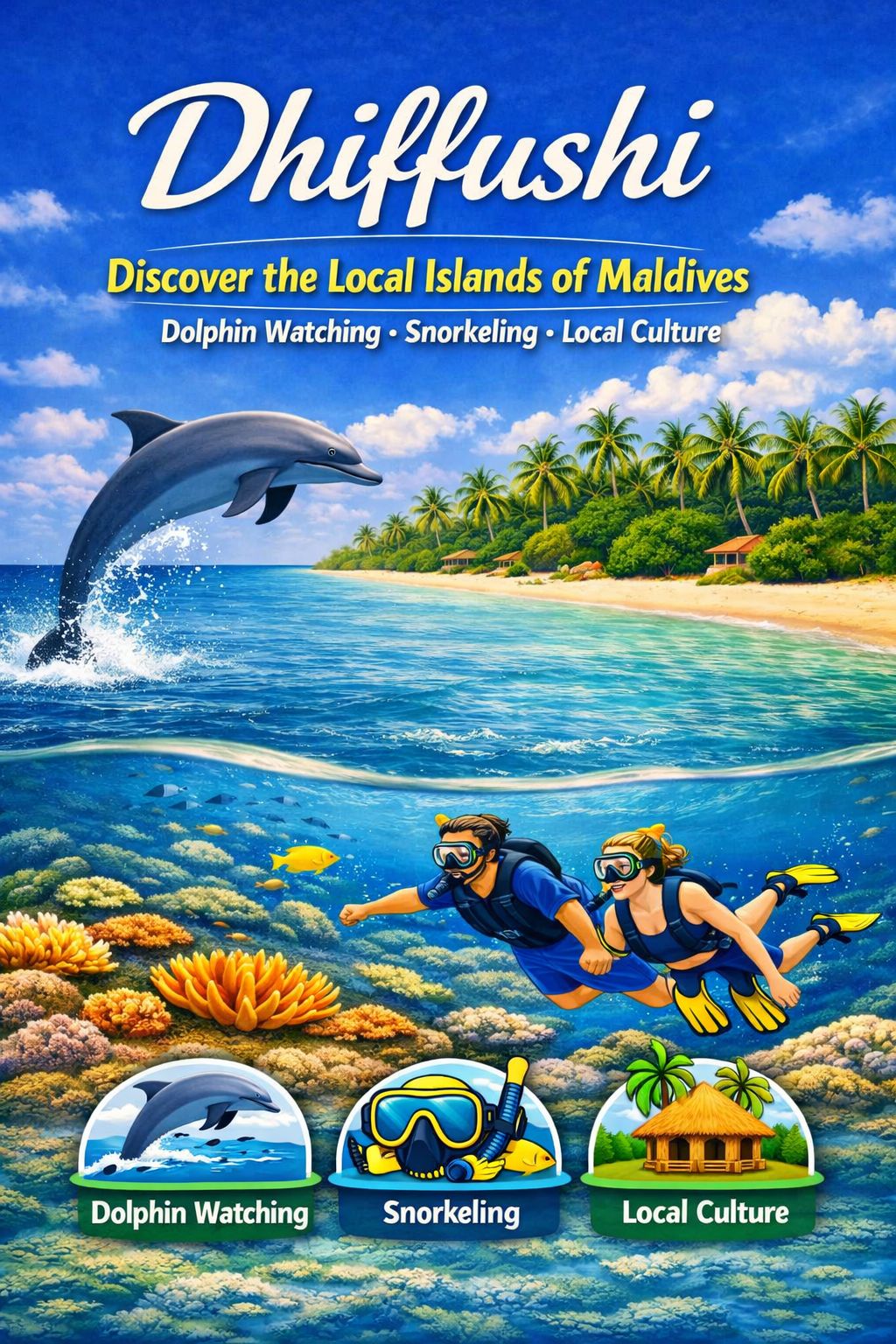 Discover Dhiffushi Island – 4 Nights / 5 Days
