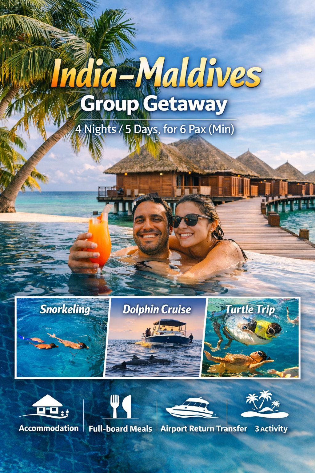 India–Maldives Group Getaway – 4N/5D
