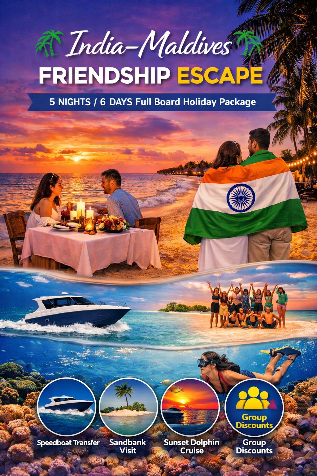 India–Maldives Friendship Escape – 5N/6D