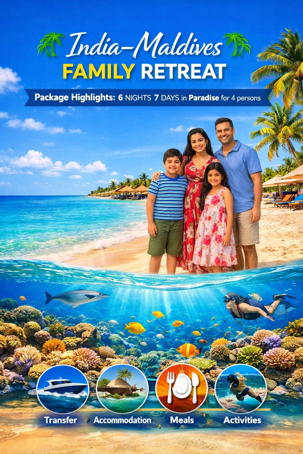 India–Maldives Family Retreat – 6N/7D
